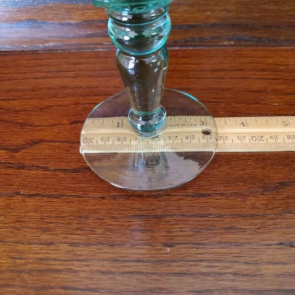 Mikasa Tender Leaves 12 oz Water Goblets 7.25" Glasses Green - Picture 9 of 9